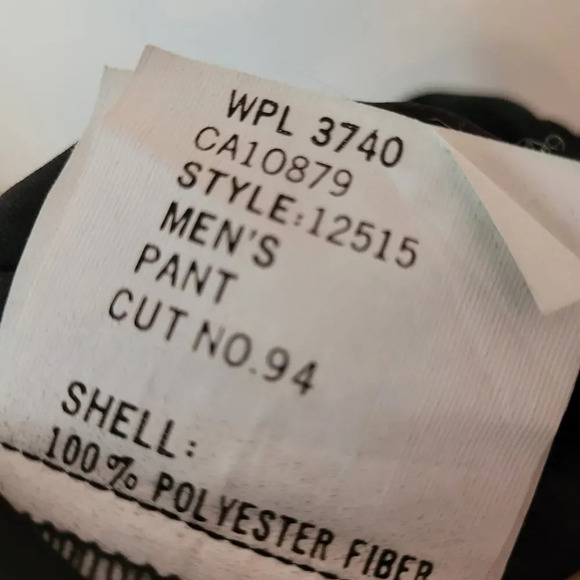 Equinox Mens Snow Pant Size 32R Black High Rise Zip Pocket Outdoors Ski Travel - Picture 10 of 11